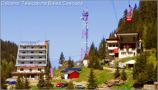 Chalet and Balea Waterfall cable car