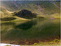 Fagaras Mountains Lake Galbena Scarisoara