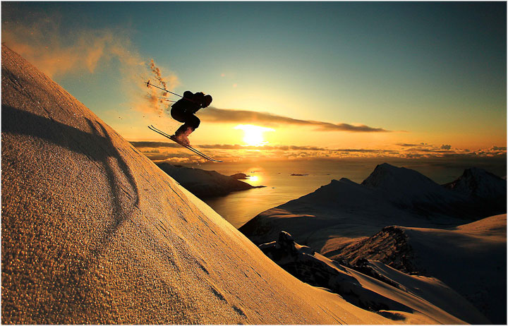 Ski slopes of Fagaras Mountains